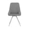 Armen Living Skye Swivel Gray Velvet and Brushed Stainless Steel Dining Room Chairs, PK2 LCSKSIGR - alternate 3